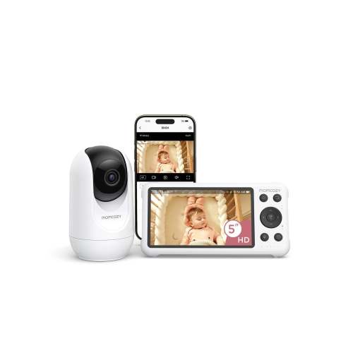 Momcozy 5" Dual-Mode Video Baby Monitor with Wifi BM04 - White
