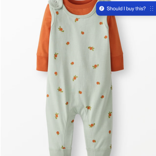 Baby Long Sleeve T-Shirt & Overalls Set | Hanna Andersson