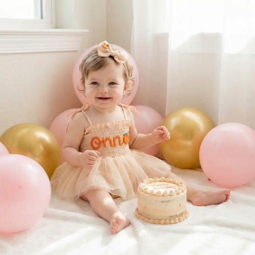 Custom Name Baby Tutu Dress, Hand Embroidered Baby Romper, Cake Smash Outfit, Personalized Baby Girls Tutu Dress, First Birthday Gifts