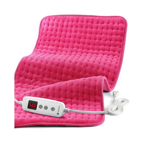 Coococo 33"x18" Large Electric Heating Pad for Back Neck Shoulders Muscle Pain, Cramps Relief with Auto Shut off, 3 Timer, 6 Temp Controller, Gifts