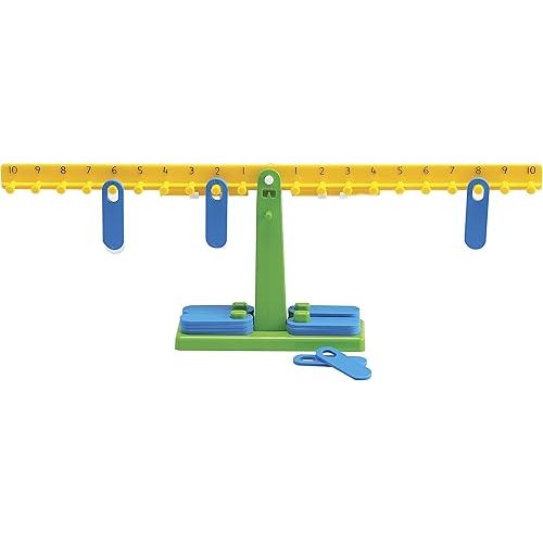 edxeducation Student Math Balance - In Home Learning Manipulative for Early Math and Number Concepts - Includes 20 Weights - Beginner Addition, Subtraction and Equations