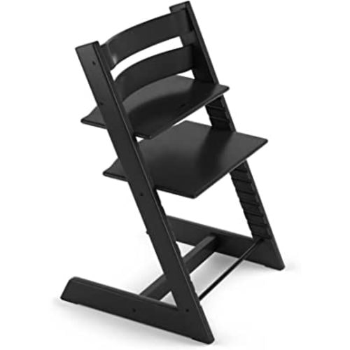 Tripp Trapp Chair from Stokke, Black - Adjustable, Convertible Chair for Toddlers, Children & Adults - Convenient, Comfortable & Ergonomic - Classic Design