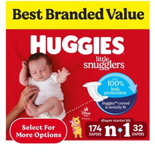 Huggies Little Snugglers Baby Diapers, Sizes Newborn-2 - Samsclub.com