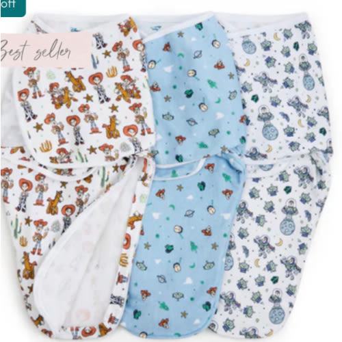 aden + anais Toy Story Wrap Swaddles 3 pack