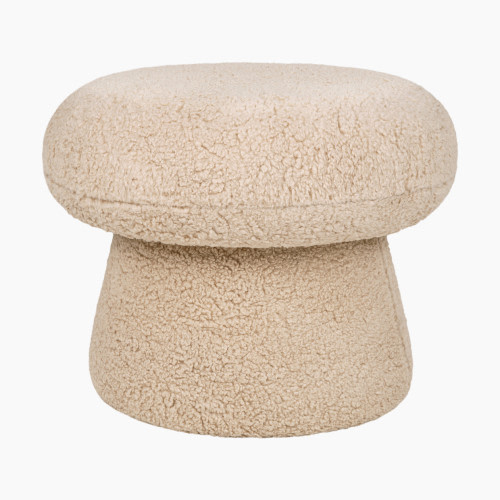 babyletto Mushroom Pouf - Chai Shearling