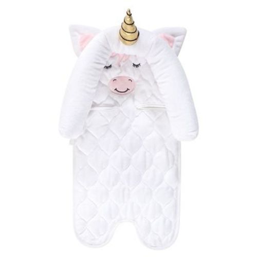 Hudson Baby Infant Girls Car Seat Insert, Unicorn, One Size