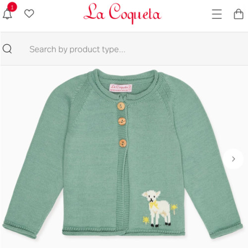 Sage Green Eden Cotton Baby Cardigan | La Coqueta US – La Coqueta Kids