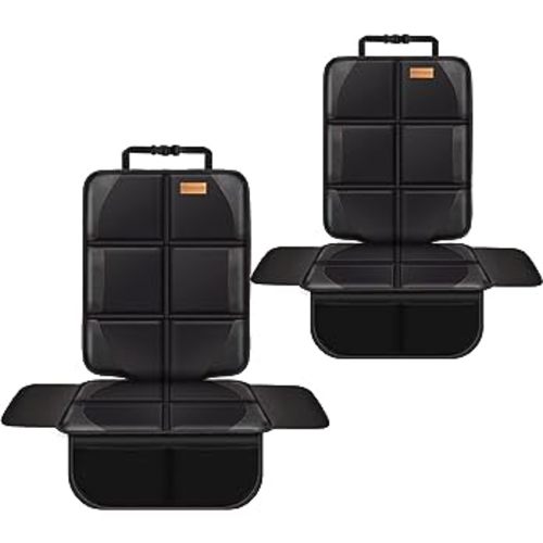 Amazon.com: Bacgnyer car seat Protector, Child seat Protection, Large Size car seat Protector - 600D Waterproof Fabric Thick Padding and Storage Pockets, Adaptable to Babies, Pets (Black 2) : Baby