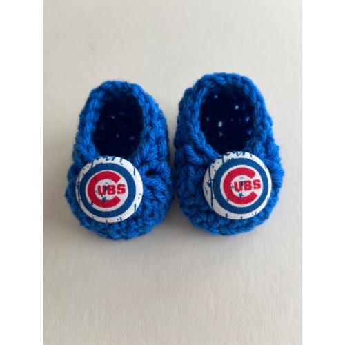 Chicago Cubs baby booties