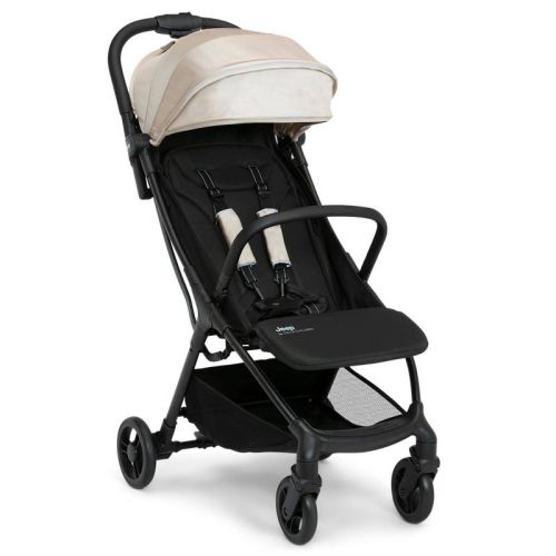 Jeep Altitude Compact Travel Stroller by Delta Children - Tan: 15.7 lbs, 50 lb Capacity, One-Hand Fold, EVA Tires