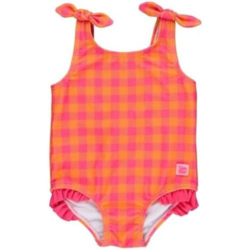 RuffleButts® Baby/Toddler Girls Ruffle Strap One Piece Swimsuit w/UPF 50+ Sun Protection
