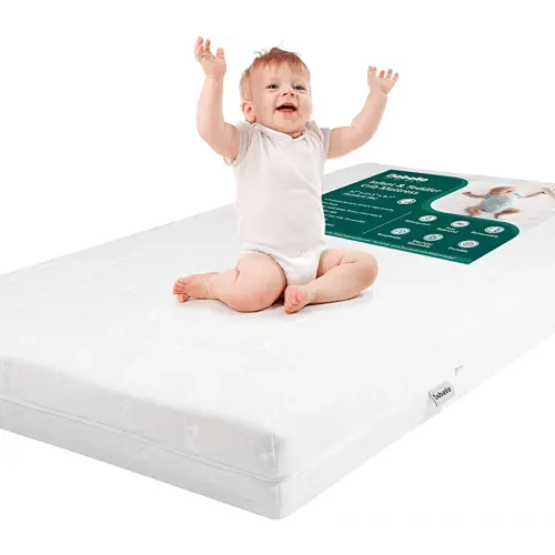 BABELIO Breathable Crib Mattress, Dual-Sided Memory Foam Toddler Mattress, Waterproof Baby Mattresses for Crib and Toddler Bed, Removable and Machine Washable Mattress Cover, 52" x 27"