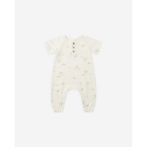 Short Sleeve Jumpsuit || Fox Land – Quincy Mae
