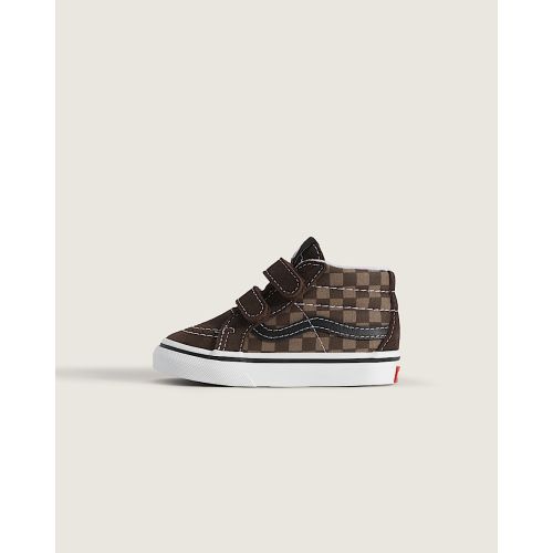 Toddler Sk8-Mid V Checkerboard Shoe in Checkerboard Brown | Vans
