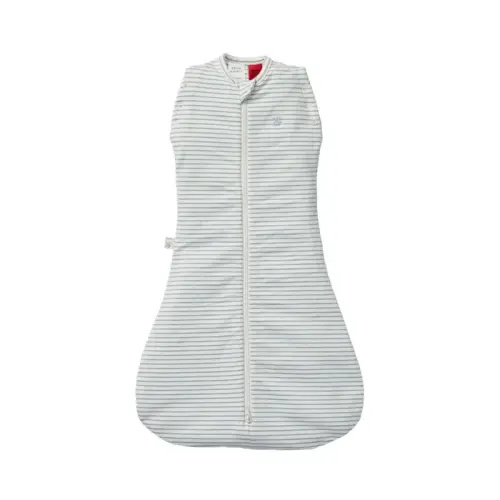 Grow Kindly Swaddle Bag Dusk Blue Stripe 1.0 Tog Size Newborn | Baby Bunting AU