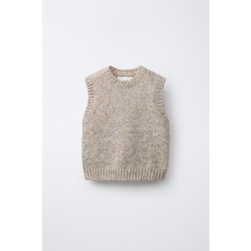 KNIT VEST - Tan marl | ZARA United States
