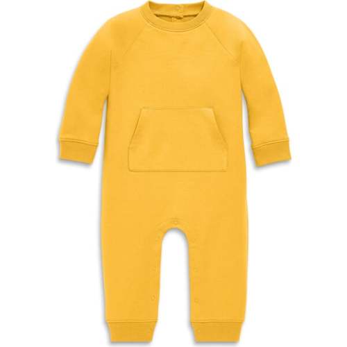 Baby Sweatshirt Romper, Sunflower - Primary | Maisonette