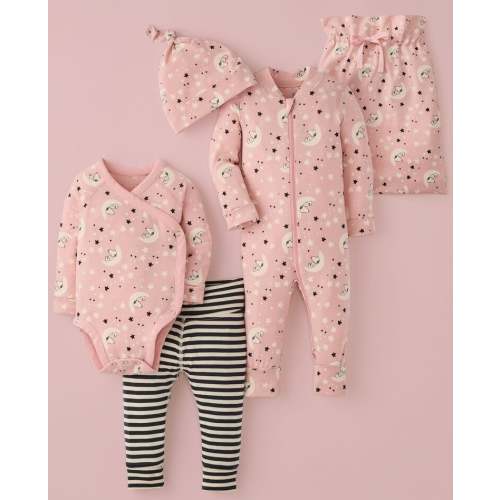 Buy 4-Piece Baby Peanuts Gift Set in HannaSoft™ ($118 value) for 60.00 USD | Hanna Andersson