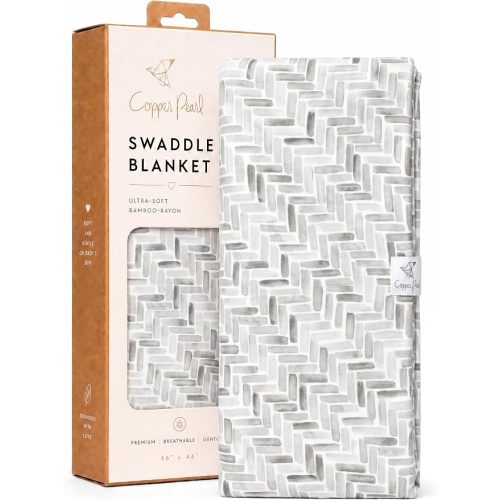 Copper Pearl Swaddle Blankets for Newborns | Soft Stretchy Receiving Blankets for Boys and Girls | Large 46 x 46 Inch Baby Blankets | Lightweight and Breathable Swaddles | Alta