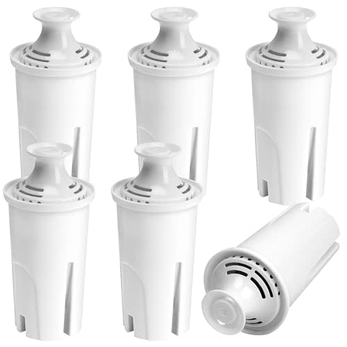 6-Pack Replacement Filter for Brita Pitcher and Dispensers,Water Filters Compatible for Britta OB03, Classic 35557, Mavea 107007, Everyday, Marina, Grand, Lake and More - APPLIANCEMATES