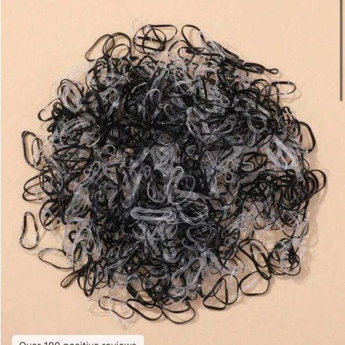 1000pcs Plain Elastic Simple Hair Ties For Kids | SHEIN USA