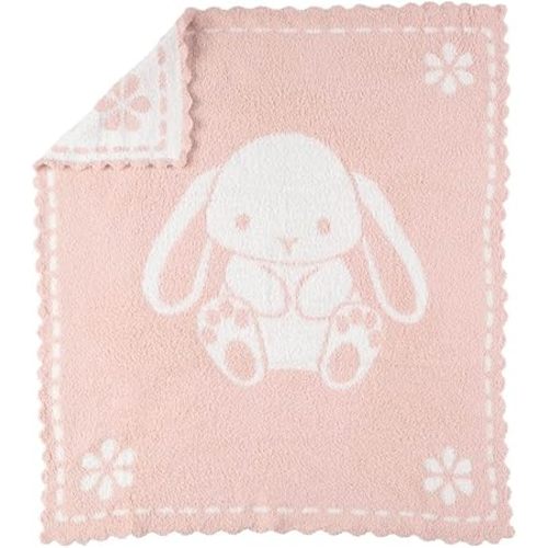 Ultra-Soft Cozy Baby Blanket Cloud-Like Microfiber Newborn Soft Blanket 34x30in Unisex Gift Blankey with Bunny Design Cozy Plush Baby Receiving Throw for Crib, Nursery & Home Decor