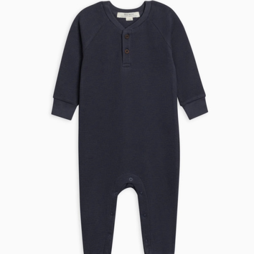 Crosby Waffle Knit Henley Romper