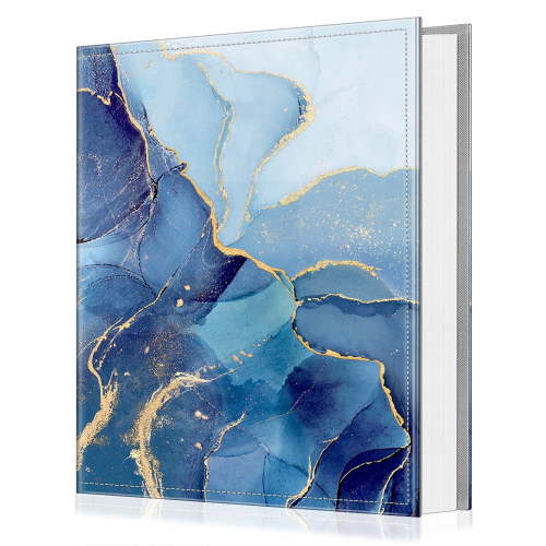 Fintie Classical Standard 4x6 Photo Album with Premium Vegan Leather Cover, Large Ocean Marble Design