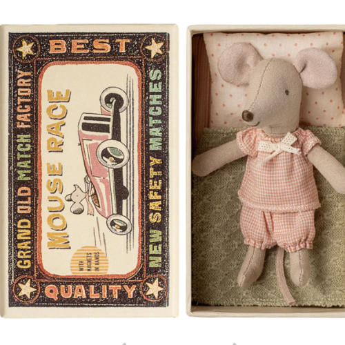 Little sister mouse in matchbox - Maileg USA
