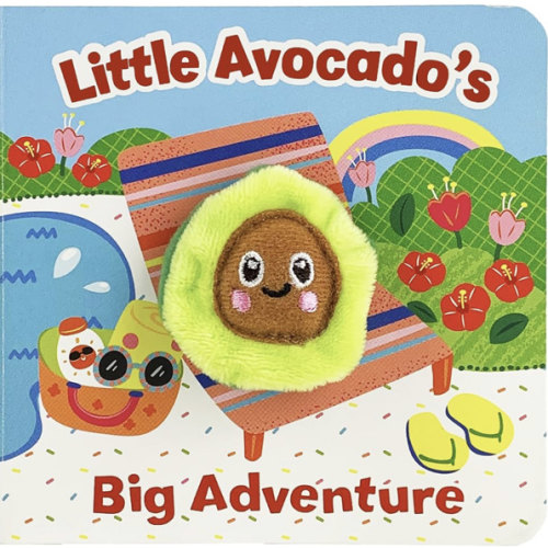Little Avocado's Big Adventure Finger Puppet Board Book, Ages 1-4