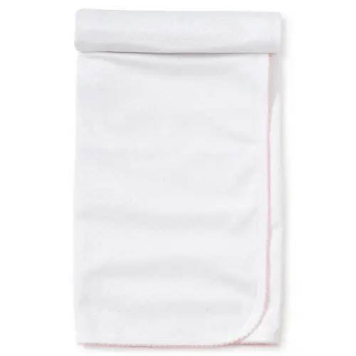 White/Pink New Kissy Dots Print Blanket