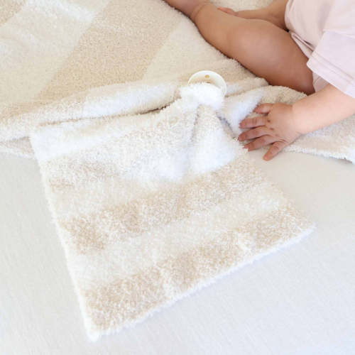 CuddleLane™ Luxe Lovey | Toffee Stripe