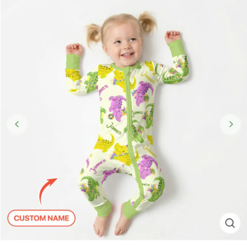 Mardi Gras Alligator Convertible Zippy – Zumbamboo