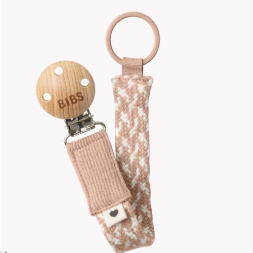 BIBS Pacifier Clip - Blush/Ivory: Stylish and Practical – Bibsworld store US