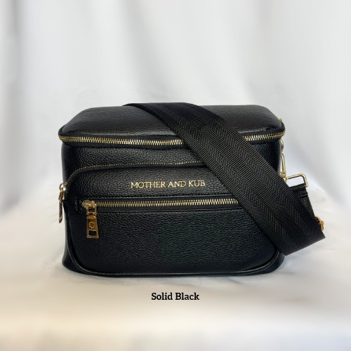 Zoey Crossbody Bag- Black + Strap
