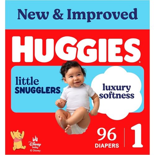 Huggies Little Snugglers Diapers Size 1, 96 Count