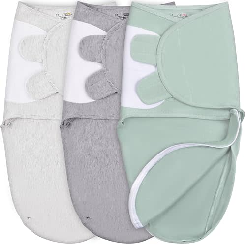 Mama Cheetah Baby Swaddle Blanket with Zipper, Newborn Swaddle Sack, Baby Swaddles Sleep Sack 0-3 Months, Baby Swaddle Wrap for Baby Boy & Girl, 3-Pack