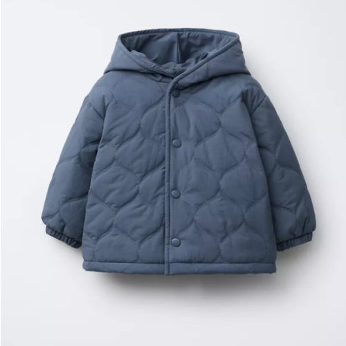 WATER REPELLENT PUFFER JACKET - Blue | ZARA United States