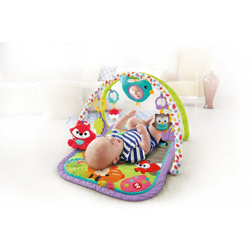 FISHER-PRICE, WOODLAND FRIENDS, 3-IN-1 MUSICAL GYM