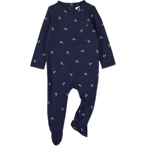 Seas The Day Rayon Blend Footie, 6M