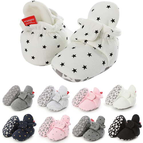 Baby Booties Infant Newborn Boys Girls Slippers Warm Crib Sock Shoes Indoor First Walker Prewalker
