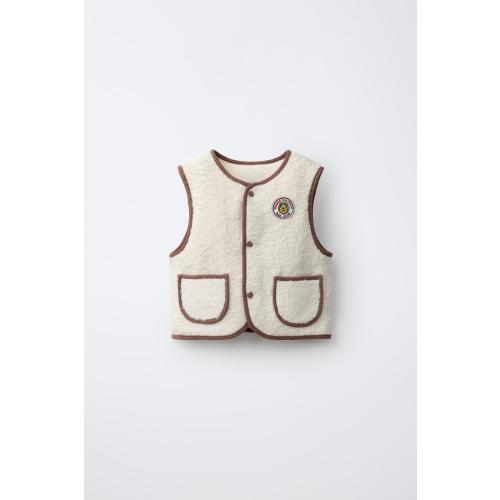 WINNIE THE POOH © DISNEY FAUX SHEARLING VEST - Ecru | ZARA United States