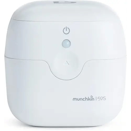 Munchkin Portable UV-C Cleaner for Pacifiers, Teethers and More, White