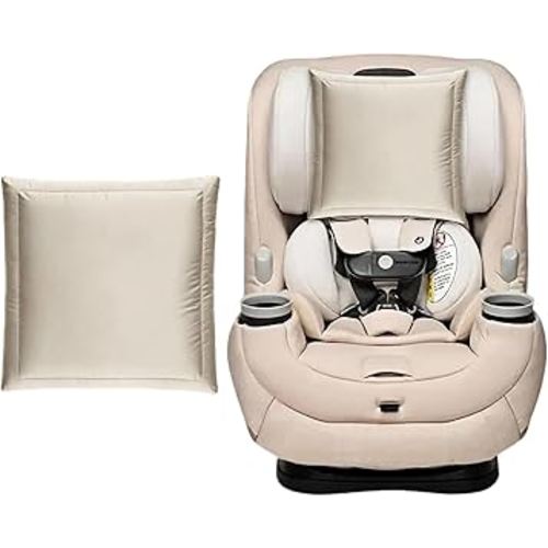 PROMEED 100% Natural Silk Car Seat Head Cover for Baby Hair - Prevents Bald Spots & Hair Knots, Mulberry Silk Carseat Headrest Cover, Ultra-Soft Carseat Accessories for Infants (Champagne)