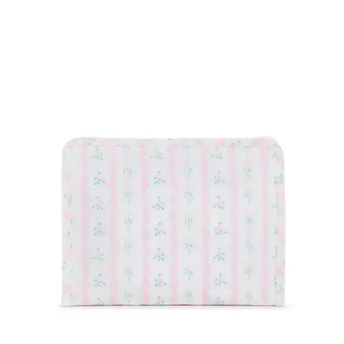 Roadie Medium Zip Pouch Ribbon Floral Pink by TRVL Design
