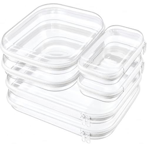 Clear Hard Shell Zipper Cases, Diaper Bag Organizer Pouches