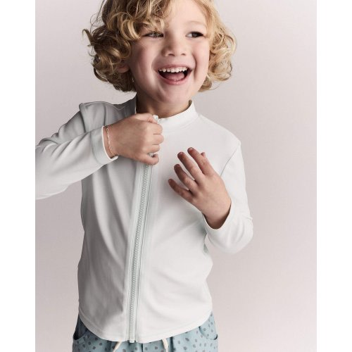 Toddler Full-Zip Long-Sleeve Rashguard - Light Blue - Otter Avenue | Carter's