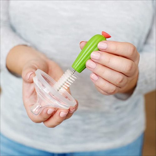 Boon Cacti Bottle Cleaning Brush Set (4pcs), Green