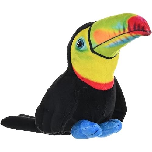 Wild Republic Rainforest Toco Toucan, Stuffed Animal, 4.5 Inches, Plush Toy, Fill is Spun Recycled Water Bottles, Eco Friendly