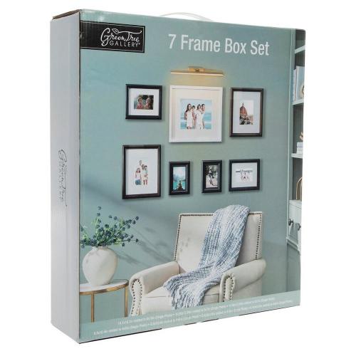 Wood Wall Frames - 7 Piece Set
